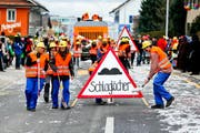 STV Altbüron mit dem Motto "Manege frei" am Fasnachtsumzug in Zell. (Bild: Philipp Schmidli / Neue LZ)