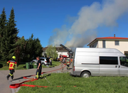 In Herlisberg bei Beromünster brennt es. (Bild: Radio-Pilatus-Hörer Kilian Pfister)