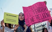 Muslimische Gemeinden in Spanien demonstrierten nach den Anschlägen gegen den islamistischen Terror. (Bild: Marcos del Mazo/Getty (20. August 2017))