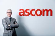 Fritz Mumenthaler, CEO der Ascom am Hauptsitz in Baar. (Bild: Stefan Kaiser / Neue ZZ)