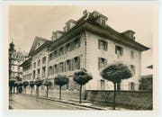 Blick auf die Waisenanstalt an der Baselstrasse, aufgenommen zwischen 1911 und 1975.Bild: Stadtarchiv Luzern, B2N/0312