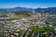 Blick auf Kriens-Süd. (Bild: Philipp Schmidli (Kriens, 21. April 2017))