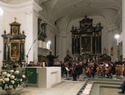 Das grosse Jubiläumskonzert des Orchestervereins in der Pfarrkirche Malters. (Bild: Roger Grütter (5. November 2017))