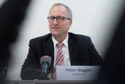Peter Hegglin, Präsident der Konferenz der kantonalen Finanzdirektorinnen und Finanzdirektoren (FDK) an einer Medienkonferenz. (Bild: Keystone)