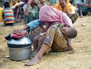 Rohingya in einem Flüchtlingslager in Bangladesch an der Grenze zu Myanmar. (Bild: Emrul Kamal/AFP/Getty (Ukhiya, 29. August 2017))