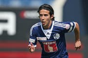 Jahmir Hyka, hier im Bild zu sehen während eines Spiels im letzten Jahr, schoss das erste Tor im Testspiel für den FC Luzern. (Bild: Philipp Schmidli / Neue LZ (Archiv))