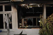 Der Brand verursachte im Kindergarten grossen Rauchschaden. (Bild: Kapo Schwyz)