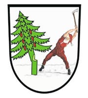 Die Neuinterpretation: Der Grafiker Angelo Gwerder hat das Walchwiler Wappen humorvoll uminterpretiert und schreibt dazu: «Ein fleissiger Weihnachtsmann stimmt sich auf die Festtage ein.» (Bild: Grafik: Angelo Gwerder)