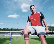Florian Müller (auf dem Chamer Eizmoos) ist Fan von Lionel Messi. (Bild: Werner Schelbert (17. August 2017))