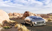 Der Mercedes F015 ist ein besonders luxuriöser Prototyp eines autonomen Autos. (Bild: Keystone)