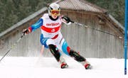 Denise Feierabend als Favoritin auf der Melchsee-Frutt gestartet. (Bild Beat Blättler/Neue LZ)
