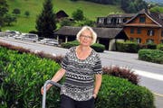 Heidy Gasser trägt Sorge zu ihrem Lungerer Dialekt – im Alltag wie auch bei ihrer Arbeit als Autorin. (Bild Adrian Venetz)