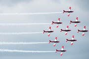 Das PC-7-Team in Aktion. (Bild: Keystone)