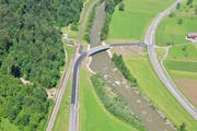 Die Langnauerbrücke wurde eingeweiht. (Bild: zvg/Kanton Luzern)