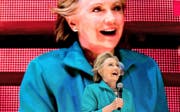 Hillary Clinton an einer Wahlveranstaltung in Miami. Bild: AP/Andrew Harnik (Miami, 29. Oktober 2016)