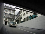 Das Parkhaus Schweizerhof wurde 2000 eröffnet. (Bild: LZ/Archiv)