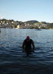 Jürg Ammann bei der Ankunft in Luzern. (Bild: pd)