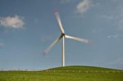 Die Windkraftanlage der CKW in Entlebuch. (Bild: Pius Amrein)