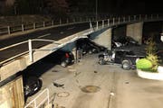 Die Unfallstelle in Stansstad. (Bild: pd)