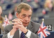 Der EU-Parlamentarier und frühere Ukip-Vorsitzende Nigel Farage. (Bild: Patrick Seeger/EPA (Strassburg, 14. Juni 2017))