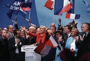 Ist das noch rechtsextrem? Marine Le Pen an einer Wahlkampfveranstaltung in Lille. (Bild: Jean Catuffe/Getty (26. März 2017))