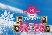 Stars der Schweizer Musikszene: Adrian Stern, Stefanie Heinzmann, Florian Ast und Baschi hätten am Schneefest in Andermatt auftreten sollen. (Bild: PD)