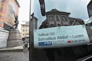 Das Tellbus-Angebot zwischen Altdorf und Luzern wird mit dem Fahrplan 2018 noch erweitert. (Bild: Urs Hanhart (Altdorf, 4. Dezember 2017))