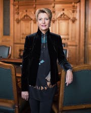 Karin Keller-Sutter präsidiert ab Ende Monat die kleine Kammer. (Bild: Christian Beutler, Keystone (Bern, 25. September 2017))