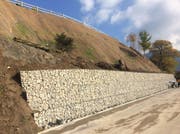 Die Hangsicherung an der Seestrasse in Horw ist fertiggestellt. (Bild: PD)