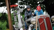 Bei solch einem Traktor will jeder gerne einmal am Steuer sitzen.Bild: Stefan Kaiser (Cham, 2. Juli 2017)