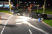 Bei der Verzweigung Breiten in Stans kam es zur Kollision. (Bild: Nidwaldner Polizei)