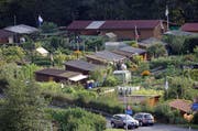 Blick auf Luzerner Familiengärten. Hier jene auf dem Areal Sedel-West. (Bild: Philipp Schmidli / Neue LZ)