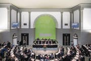 Blick in den Luzerner Kantonsratssaal während der letzten Budgetdebatte. (Bild: Pius Amrein (12. Dezember 2016))