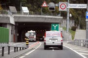 Einfahrt in den Loppertunnel. (Archivbild: Markus von Rotz / OZ)