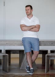 Lukas Niklaus beim Aufenthalt an der Hochschule Luzern – Design und Kunst. (Bild: Pius Amrein (14. August 2017))