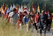 Impression von der Gedenkfeier im Jahr 2006. (Bild Adrian Stähli/Neue LZ)
