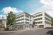 So soll der Ruswiler Dorfkern West dereinst aussehen. (Bild: Visualisierung: Studio 12)