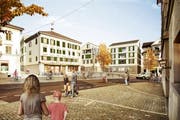 So soll das Dorfzentrum von Ruswil dereinst aussehen. (Bild: PD)