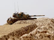 Die Türkei will von Kurden kontrollierte Gebiete in Norwestsyrien besetzen. Damaskus warnt davor eindringlich. (Bild: KEYSTONE/EPA/SEDAT SUNA)