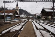 Der Bahnhof Menznau im heutigen Zustand. Bereits im Januar starten die Umbau-Arbeiten. (Bild: PD)