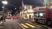 Die Feuerwehr konnte den Brand rasch löschen. (Bild: Tele 1)