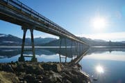 Das Viadukt von Willerzell über den Sihlsee nach Einsiedeln. (Bild: PD)