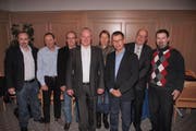 Der Vorstand: (v.l.) Toni Mathis, Markus Barmettler, Ivo Zimmermann, Präsident Josef Lussi-Waser, Corine Don, Vizepräsident Jaap Super, Peter Wyss, Daniel Hofmann (auf dem Bild fehlt Jürg Balsiger, der geschäftlich im Ausland weilt). (Bild: PD)