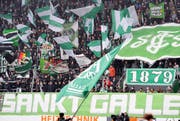 Fans des FC St. Gallen. Hier bei einem Heimspiel in der AFG-Arena in St. Gallen. (Bild: Keystone)