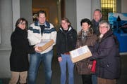 (v.l.n.r.) Edith Mertens Senn, stv. Staatsschreiberin, Charly Freitag, Präsident RET-Sursee-Mittelland und Kantonsrat FDP, Priska Lorenz, Kantonsrätin SP, Ruth Balmer, Stadträtin Sursee, Andreas Hofer, Kantonsrat Grüne und Heidi Frey, Kantonsrätin CVP. (Bild: PD)