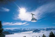 Die Rigi Bahnen, hier die Luftseilbahn Weggis - Kaltbad, verzeichnen ein Rekordjahr. (Bild: Archiv Neue LZ)