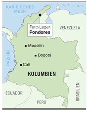 Karte von Kolumbien. (Bild: LZ)