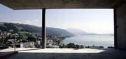 Blick aus dem Parktower auf die Stadt Zug mit Zugersee. (Bild: Werner Schelbert / Neue ZZ)