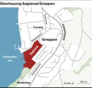 Das Sagiareal liegt direkt am See. (Bild: jn)