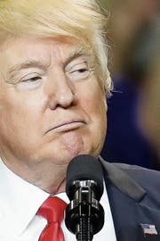US-Präsident Donald Trump während eines Auftritts in Louisville. (Bild: John Minchillo/AP (20. März 2017))